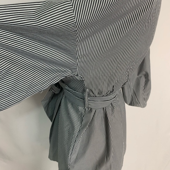 Motherhood Maternity Nursing Wrap Tunic Striped - Picture 3 of 9